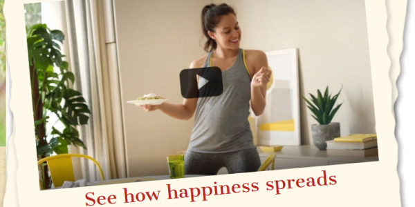 See how happiness spreads
