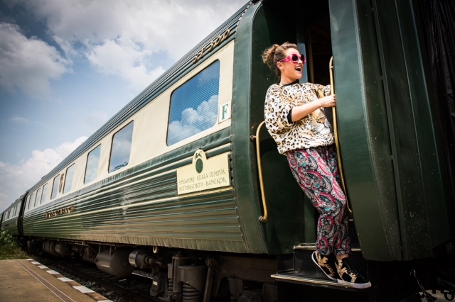 Jaime Winstone with EO Tiger Express